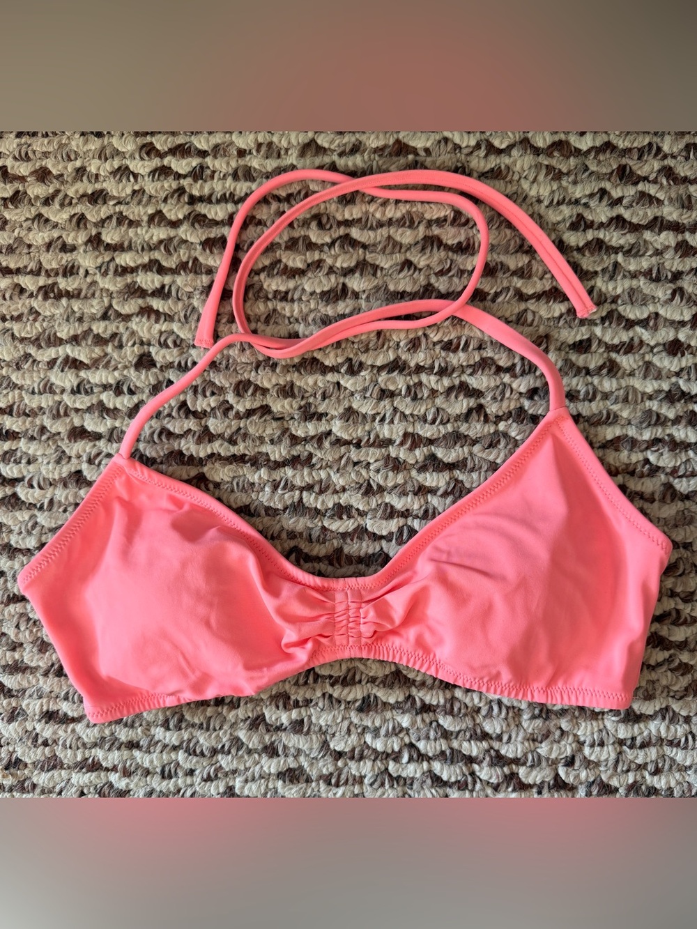 Victoria's Secret Size Small Coral Pink Bikini Top